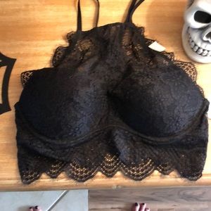 Pink Victoria Secret lace push up Cami